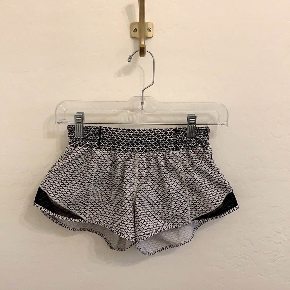 lululemon athletica Black and White Athletic Shorts